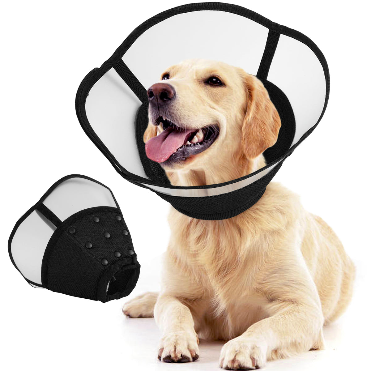 Adjustable Dog Cones for Dogs to Stop Licking – KUOSER