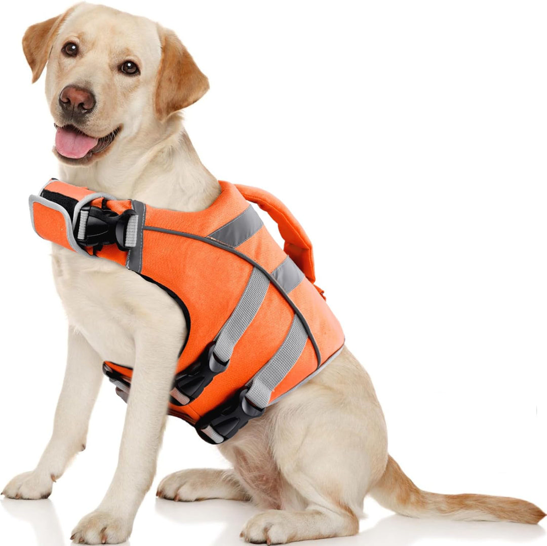 Dog Life Jacket with Reflective Strips – KUOSER