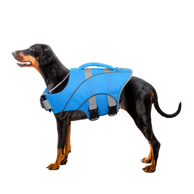 Kuoser Dog Life Jacket High Floatation Blue Whale Shape Pet Life