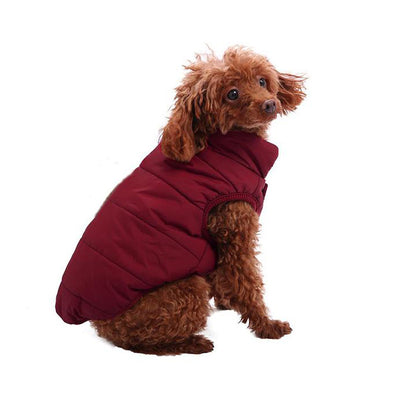 Dog Jacket with 2 Layers Fleece Lined